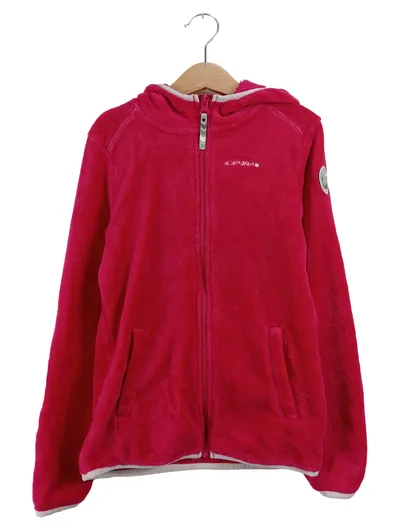 Icepeak Fleecejacke Kinder Gr. 140 Pink Kapuze Outdoor