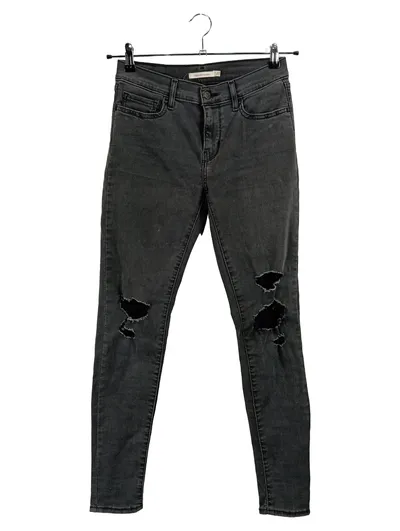 Levi Strauss & Co. 710 Super Skinny Jeans Damen Grau Gr. 36 W28 Risse