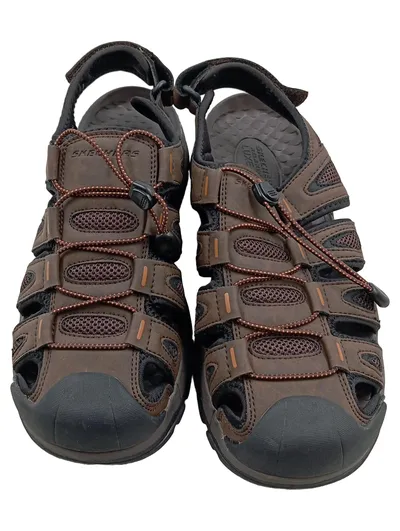 Skechers Outdoorsandalen Herren Trekking Sandalen Braun Gr. 40