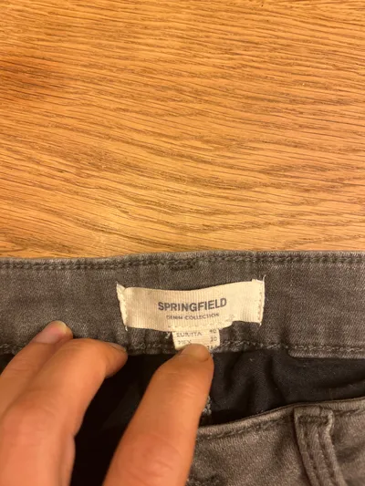 Springfield Damen Jeans Regular Fit Grau Gr. 38 W28 Denim Collection