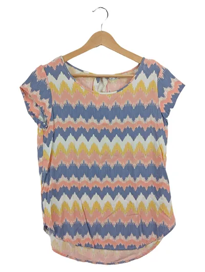 ONLY Damen Pullunder Gr. 34 XS Mehrfarbig Geometrisch Casual Viskose