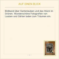 Bildband Gartenlauben Geborgenheit und Glück im Grünen AT Verlag Natur Garten 2