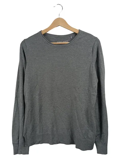 Gerry Weber Damen Pullover Langarm Grau Gr. 36 Basic Viskose