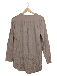 Eight2Nine Damen Langarmshirt Beige Gr. 40 L Casual Asymmetrisch Knopfleiste 2