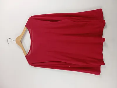 Calida Damen Langarmshirt Gr. 38 M Rot Casual Modal