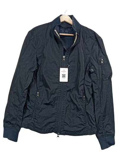 Armani Jeans Bomberjacke Herren Blau Gr. 50 L Casual