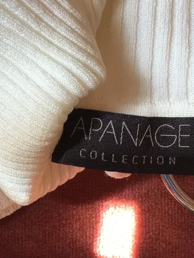 Apanage Damen Rollkragenpullover Weiß Gr. 42 XL Viskose Klassisch 4