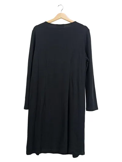 Doris Streich Etuikleid Damen Gr. 44 XXL Schwarz Reißverschluss-Details