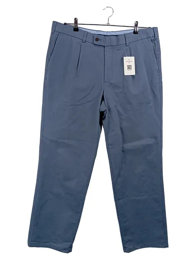 Charles Tyrwhitt Herren Stoffhose Chino Blau Gr. 38 Baumwolle Casual
