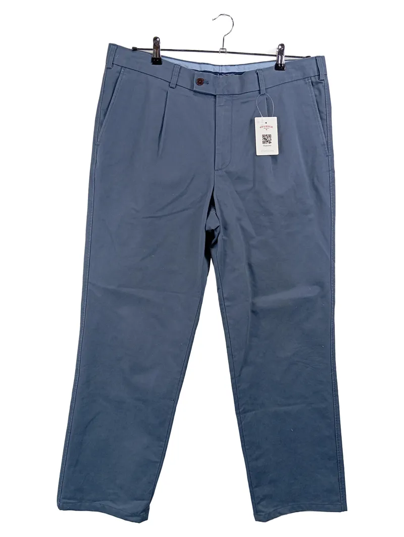 Charles Tyrwhitt Herren Stoffhose Chino Blau Gr. 38 Baumwolle Casual 1