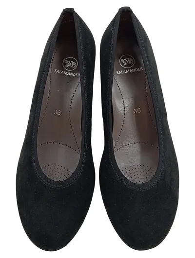 Salamander Damen Pumps Schwarz Gr. 36 Klassisch Elegant