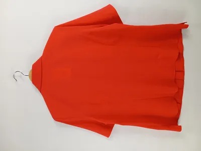 ERFO Damen Hemdbluse Kurzarm Rot Gr. 44 XXL Klassisch Business