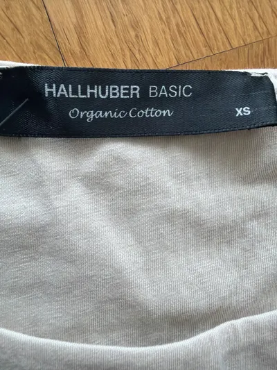 Hallhuber Damen Top Basic Beige Gr. 34 XS Ärmellos Baumwolle