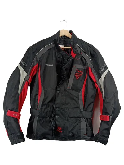 Cycle Spirit Motorradjacke Herren Gr. L Textil Schwarz Rot Touring