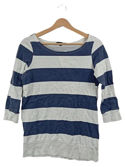 Truly Madly Deeply Damen Pullover Gestreift Blau Gr. 36 S