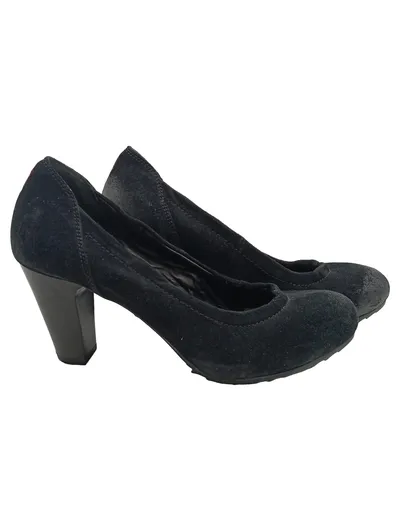Högl Damen Pumps Wildleder Schwarz Gr. 37.5 Elegant Klassisch