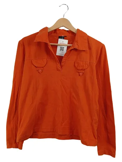 Laura Stein Damen Pullover Gr. 38 M (40/42) Orange Langarm Casual