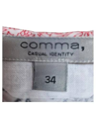 Comma Damen Pullover Gr. 34 XS Mehrfarbig Patchwork Paisley Viskose