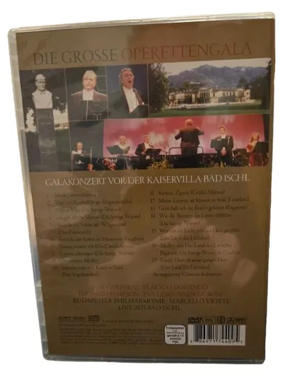 DVD Die grosse Operettengala Live Bad Ischl Carreras Domingo Sony Classical