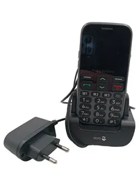 Doro Primo 218, 368 Tastentelefon Seniorenhandy Schwarz mit Ladestation 1