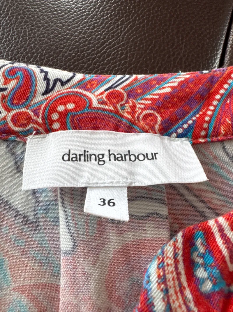 Darling Harbour Blusenkleid Freizeitkleid Paisley Mehrfarbig Gr. 36 S 3