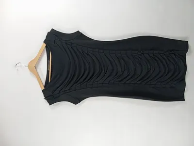 SuperTrash Damen Etuikleid Kleines Schwarzes Gr. 38 Raffungen Elegant