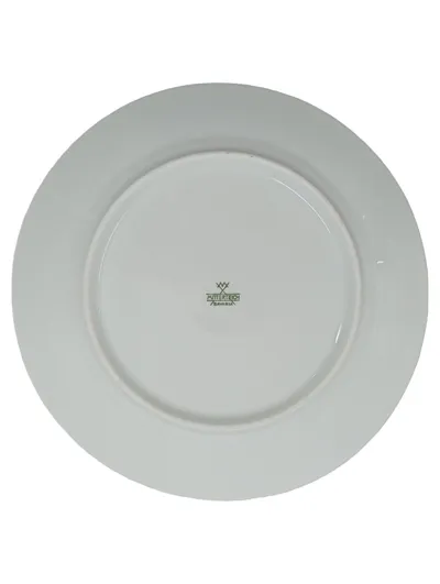 Mitterteich Essteller Kuchenteller Porzellan Weiß Blumenmuster 19, 5 cm