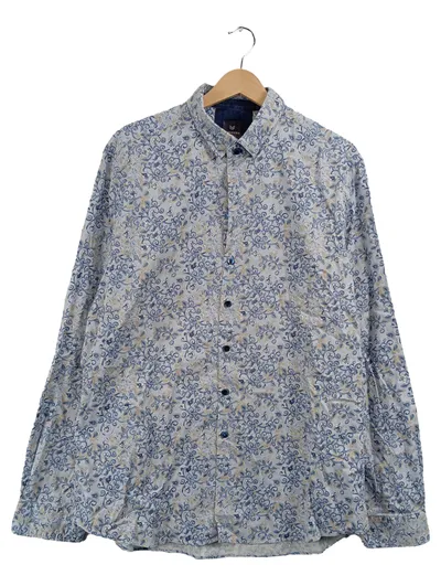 Engbers Herren Business Hemd Gr. 52 XL Mehrfarbig Paisley Langarm Slim Fit