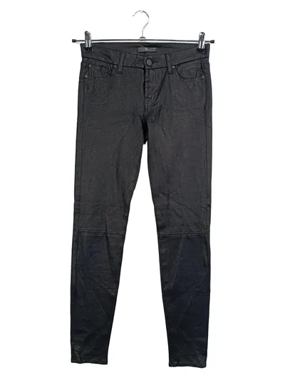 7 For All Mankind Damen Jeans Skinny Fit Schwarz Gr. 36 W28 L30