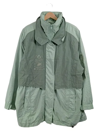 Sympatex Outdoorjacke Damen Grün Gr. 44 XXL Stickerei