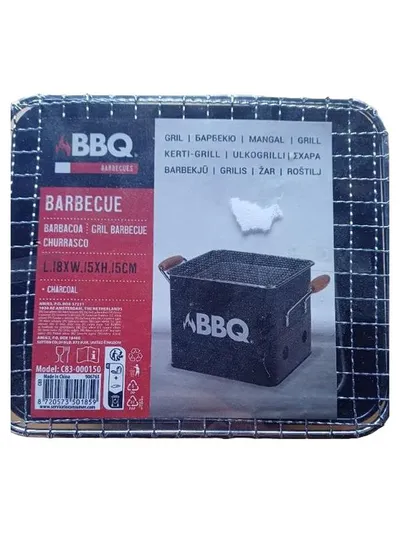 BBQ Barbecue Holzkohlegrill Modell C83-000150 Schwarz Camping