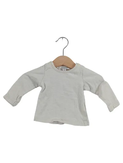 Kanz Pullover Kinder Grau Gr. 50 Basic Langarm