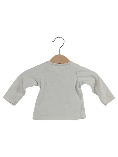 Kanz Pullover Kinder Grau Gr. 50 Basic Langarm