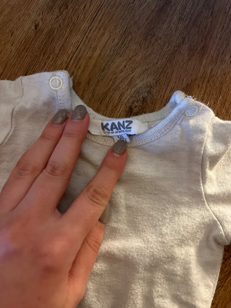 Kanz Pullover Kinder Grau Gr. 50 Basic Langarm 3