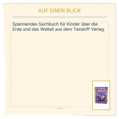 Erde und Weltall Tessloff Verlag Was ist Was Sachbuch für Kinder