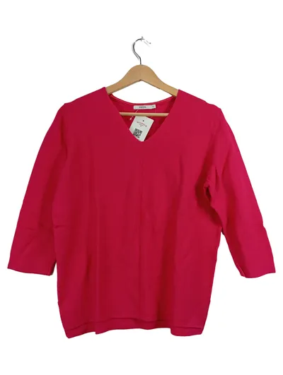 CECIL Damen Pullover Shirt Pink Gr. S 36 3/4-Arm V-Ausschnitt