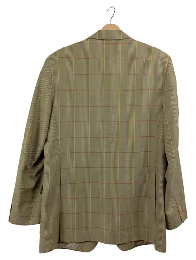 DAKS Herren Sakko Blazer Kariert Beige Gr. 54 Klassisch