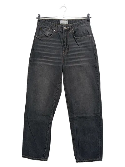Pier One Damen Jeans Regular Fit Grau Gr. 40 W31 L30 100% Baumwolle