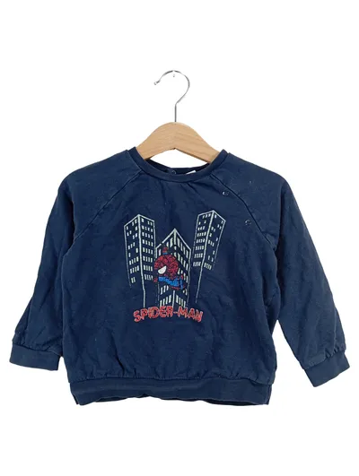 Marvel Spiderman Sweatshirt Pullover Kinder Jungen Blau Gr. 86