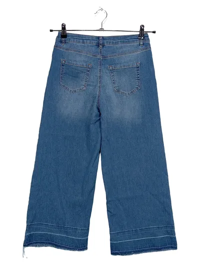 Buffalo Damen Jeans Wide Fit Culotte Blau Gr. 34 W26 XS