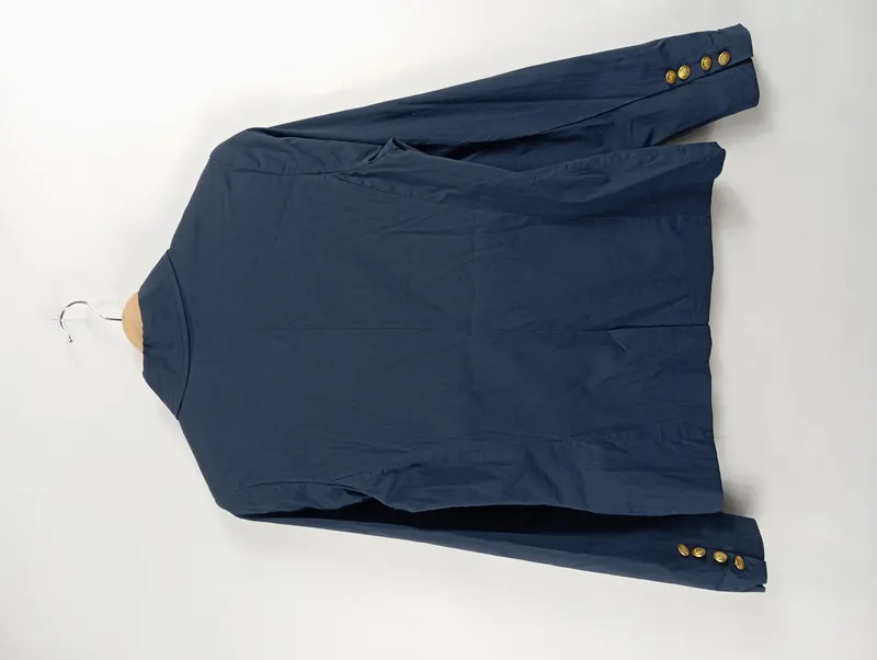 Cecilia Classics Damen Blazer Blau Gr. 38 M Baumwolle Klassisch 2