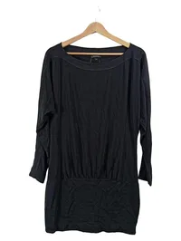 Claudia Sträter Freizeitkleid Damen Schwarz Gr. 38, M Viskose Casual 1