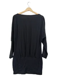 Claudia Sträter Freizeitkleid Damen Schwarz Gr. 38, M Viskose Casual 2