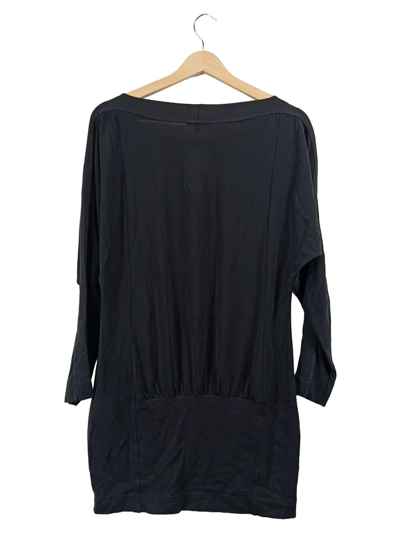 Claudia Sträter Freizeitkleid Damen Schwarz Gr. 38, M Viskose Casual 2
