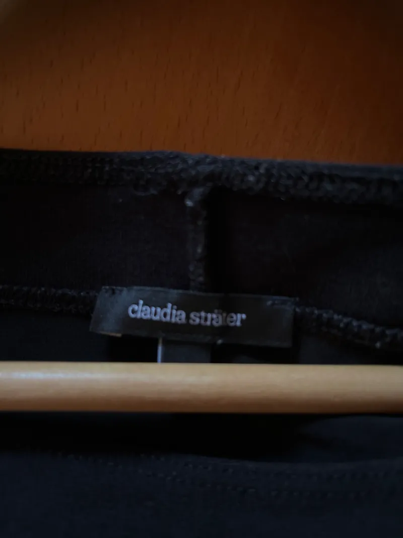 Claudia Sträter Freizeitkleid Damen Schwarz Gr. 38, M Viskose Casual 3