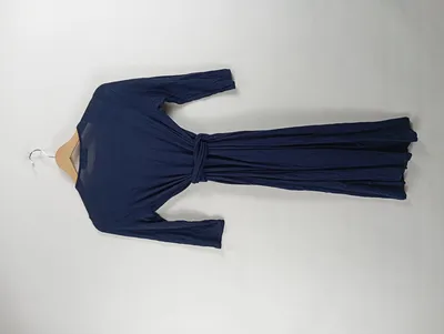 JETTE Damen Wickelkleid Freizeitkleid Blau Gr. 36 Viskose