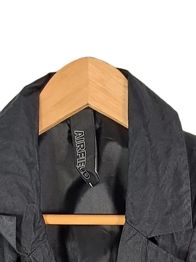 Airfield Damen Blazer Schwarz Gr. 40 L Elegant Stickerei Schnallen