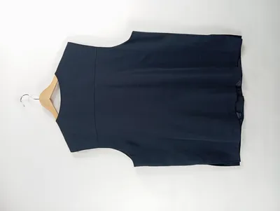 CAVITA Damen Anzugweste Blau Gr. 42 XL Business Weste Knopfleiste