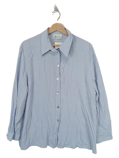 Surprise Paris Business Hemd Herren Blau Gestreift Gr. 48 M
