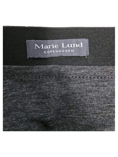 Marie Lund Damen A-Linienrock Rock Grau Meliert Gr. 38 M Midirock Basic Casual